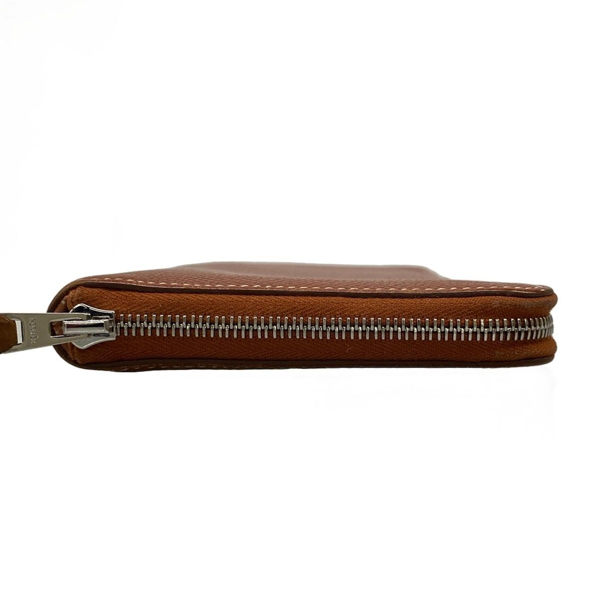 Hermes Wallet Azap Long Silk in Brick Silver — view 8