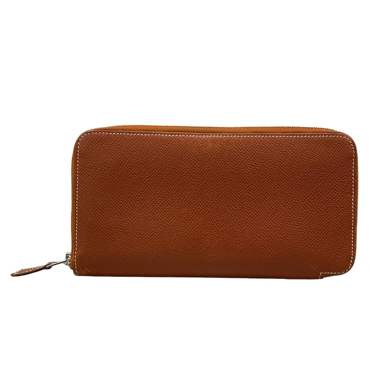 Hermes Wallet Azap Long Silk in Brick Silver