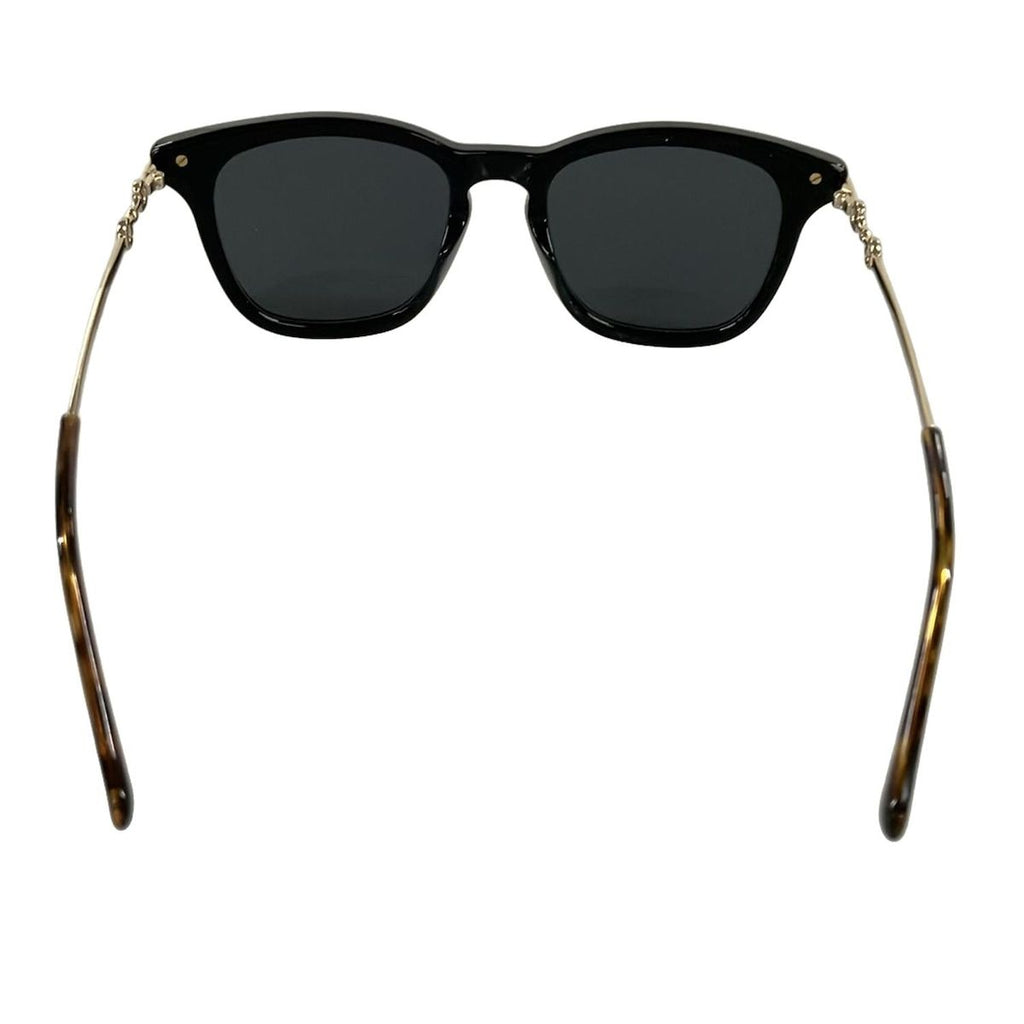 Gucci Sunglasses Wellington Black Gold Dark Brown Eyewear — view 3