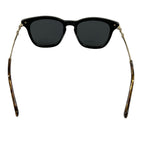 Gucci Sunglasses Wellington Black Gold Dark Brown Eyewear — view 3