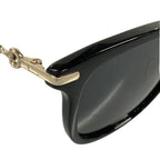 Gucci Sunglasses Wellington Black Gold Dark Brown Eyewear — view 7