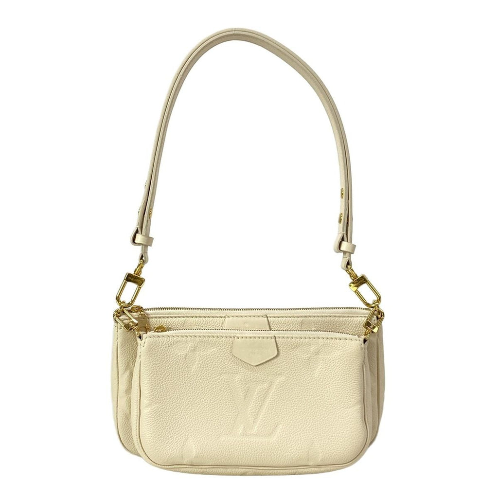 Louis Vuitton Shoulder Bag Monogram Empreinte Multi Pochette Cream Leather