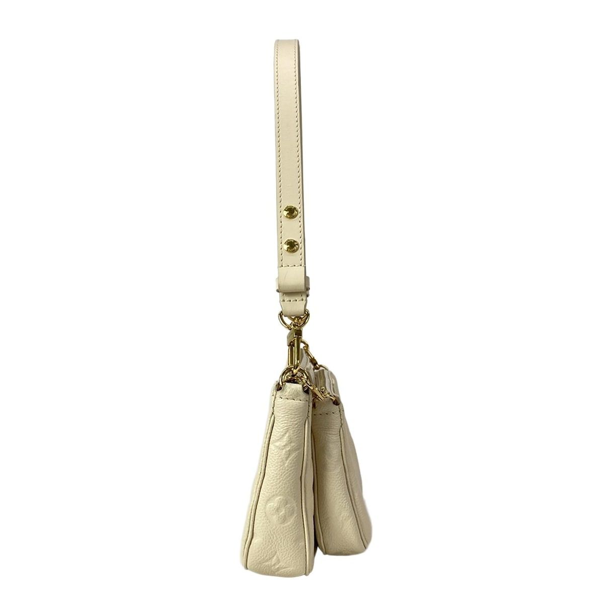Louis Vuitton Shoulder Bag Monogram Empreinte Multi Pochette Cream Leather — view 2