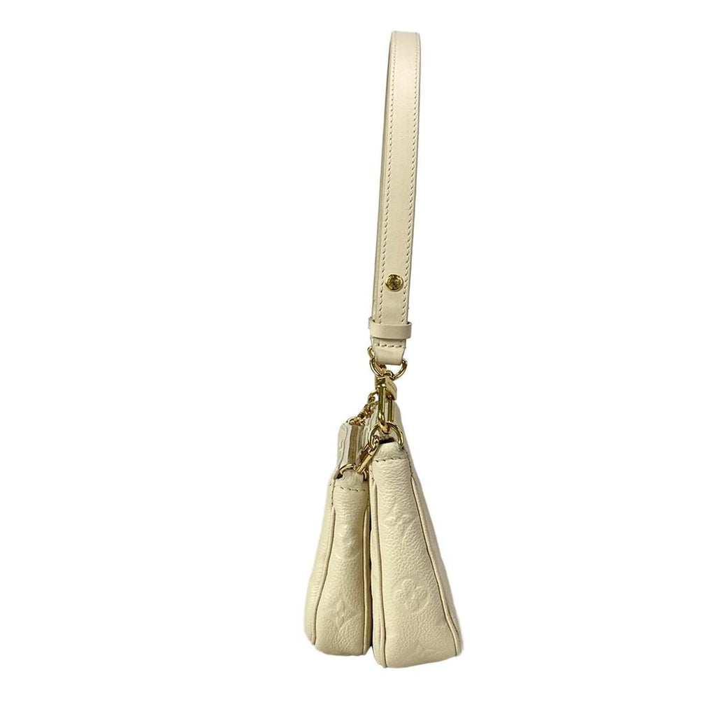 Louis Vuitton Shoulder Bag Monogram Empreinte Multi Pochette Cream Leather — view 4