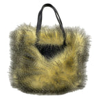 Prada Tote Ivory Black Leather Faux — view 3