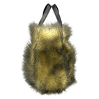 Prada Tote Ivory Black Leather Faux — view 2