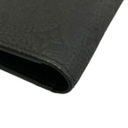 Louis Vuitton Wallet Taurillon Monogram Portefeuille Brazza Noir Leather Cowhide — view 8