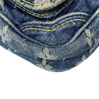 Louis Vuitton Waist Pouch Monogram Denim Bum Bag Blue — view 7