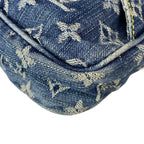Louis Vuitton Waist Pouch Monogram Denim Bum Bag Blue — view 9