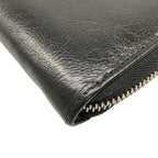 Gucci Wallet Interlocking Black Zip Around Leather — view 7