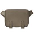 Loewe Waist Pouch Military Messenger Bag Dark Brown Leather