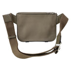 Loewe Waist Pouch Military Messenger Bag Dark Brown Leather — view 3