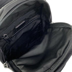 Prada Shoulder Bag Black Navy Multi My Character Initial Attached Leather — view 7