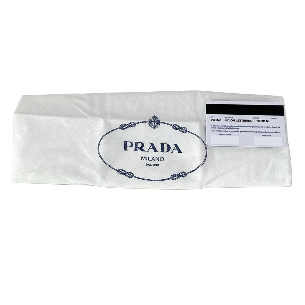 Prada Shoulder Bag Black Navy Multi My Character Initial Attached Leather — view 8