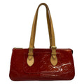 Louis Vuitton Shoulder Bag Monogram Vernis Rosewood Avenue Pomme D'amour Leather