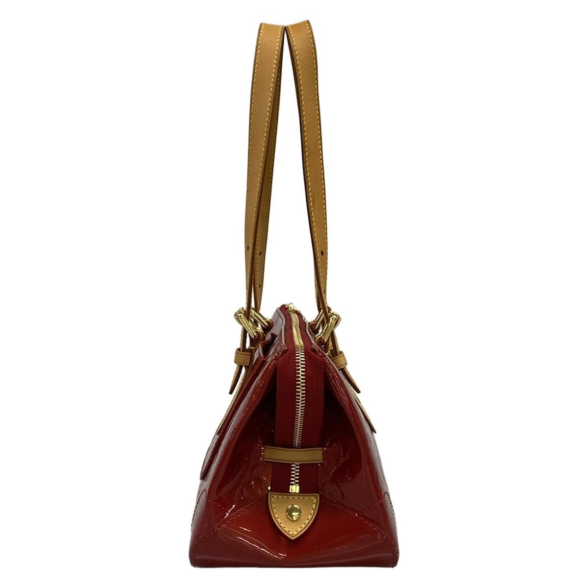 Louis Vuitton Shoulder Bag Monogram Vernis Rosewood Avenue Pomme D'amour Leather — view 4