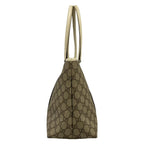 Gucci Tote GG Plus Supreme Gray Beige Ivory Leather — view 2
