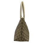 Gucci Tote GG Plus Supreme Gray Beige Ivory Leather — view 4