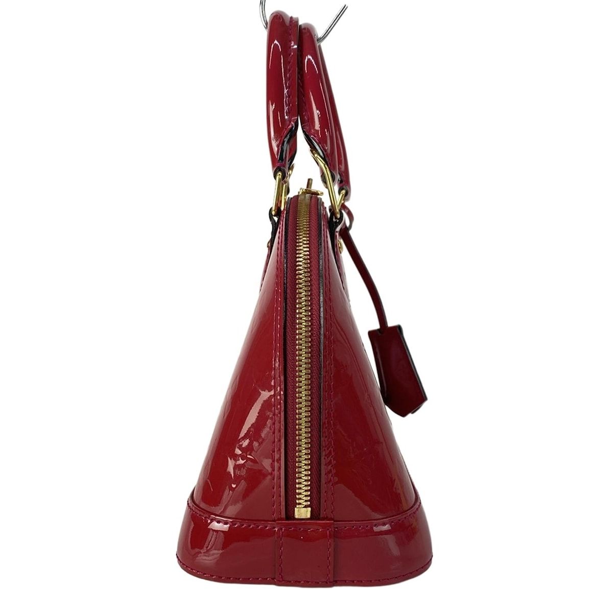 Louis Vuitton Handbag Monogram Vernis Alma BB Rose Indien Leather — view 2