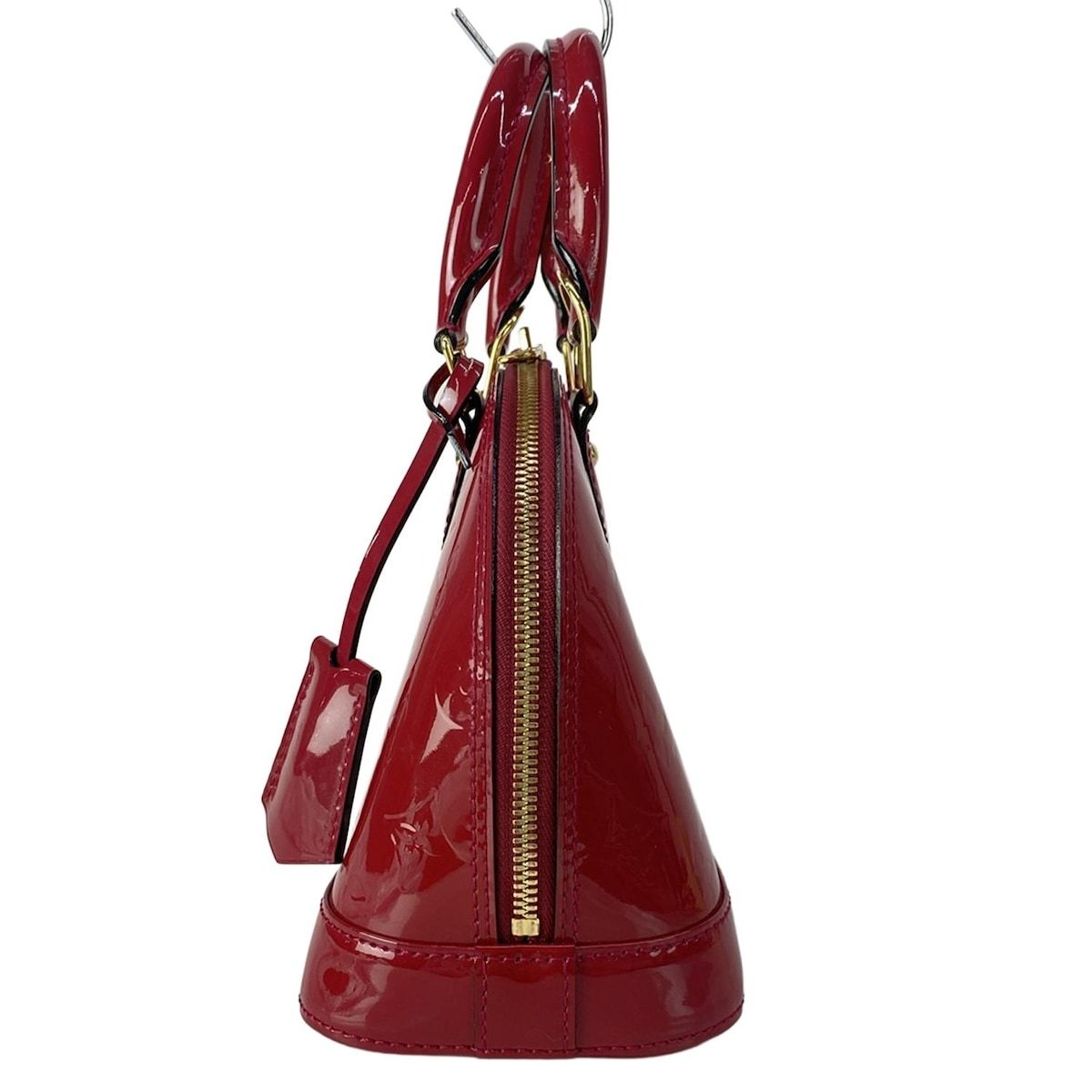 Louis Vuitton Handbag Monogram Vernis Alma BB Rose Indien Leather — view 4