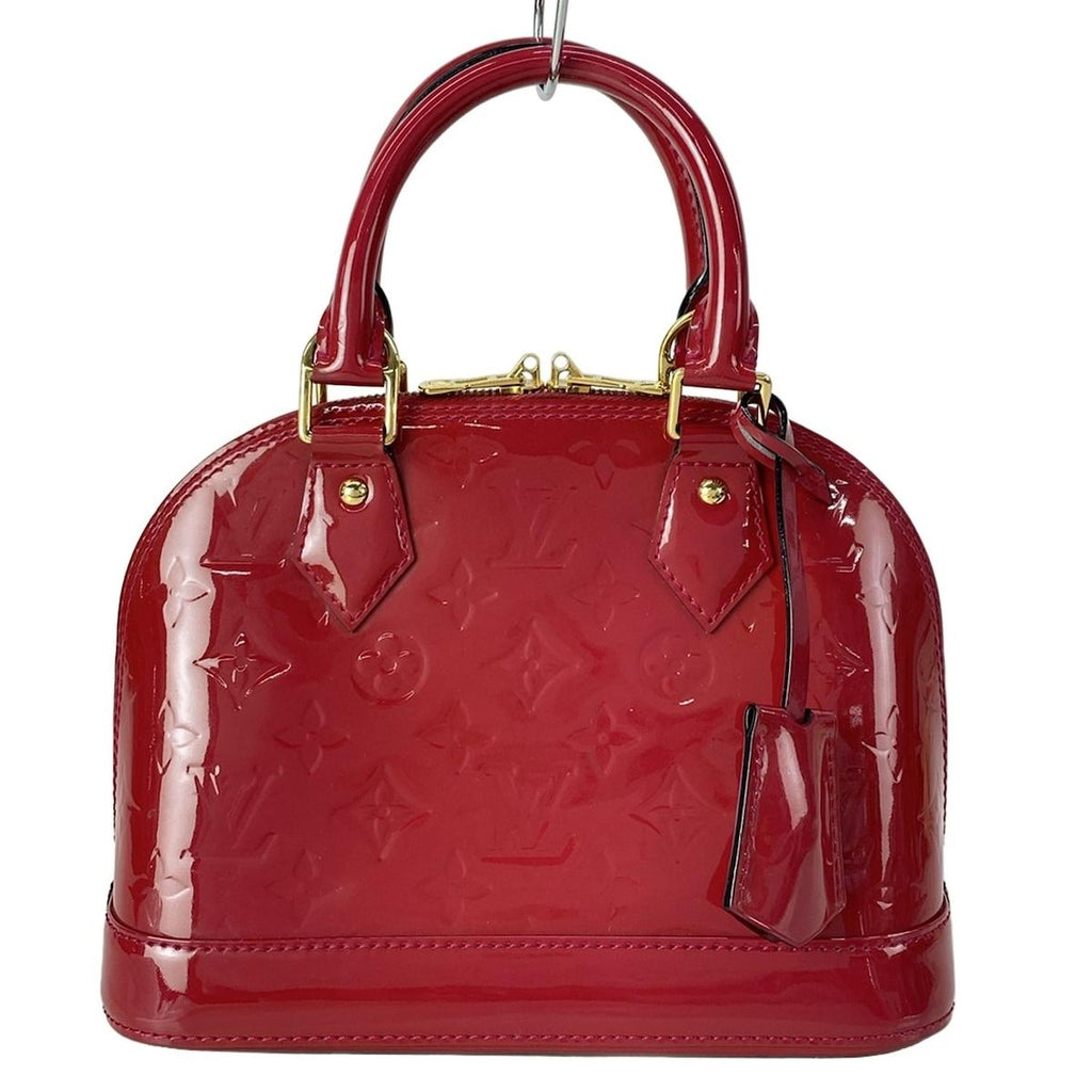 Louis Vuitton Handbag Monogram Vernis Alma BB Rose Indien Leather