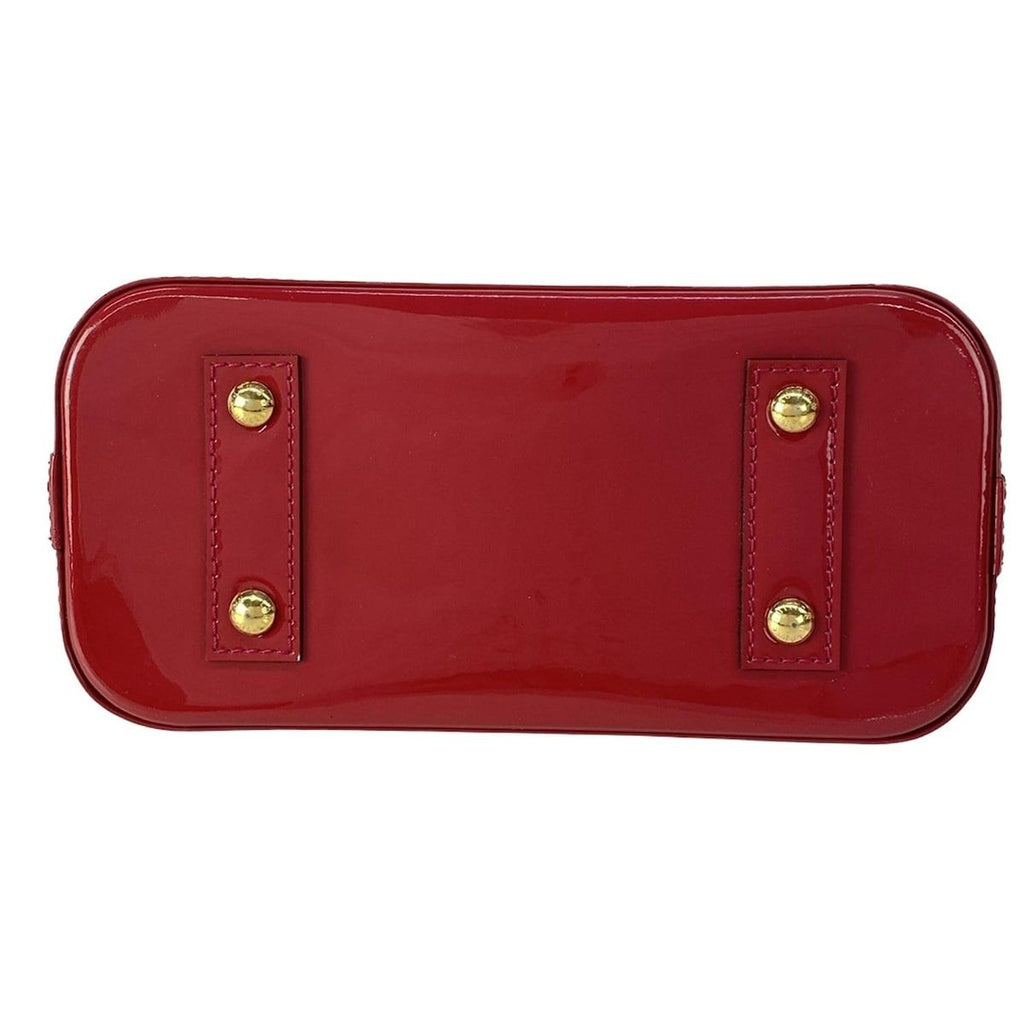 Louis Vuitton Handbag Monogram Vernis Alma BB Rose Indien Leather — view 5