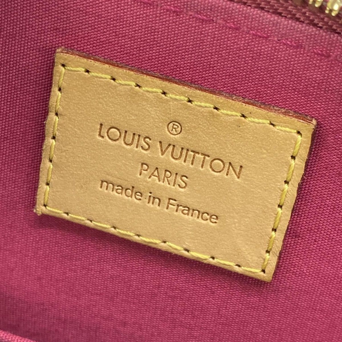 Louis Vuitton Handbag Monogram Vernis Alma BB Rose Indien Leather — view 9