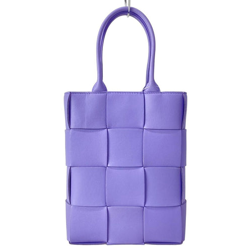 Bottega Veneta Tote Cassette Light Purple Leather