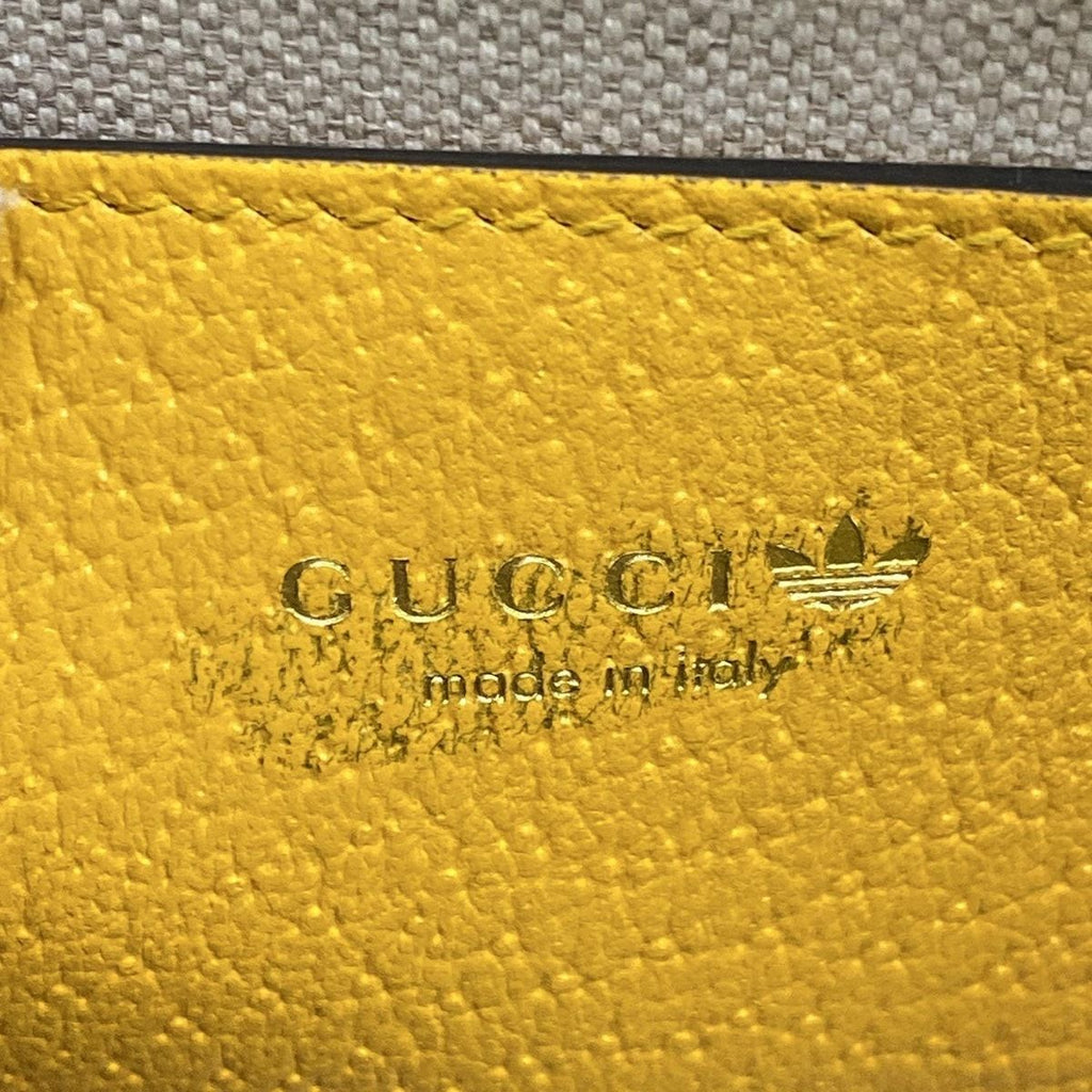 Gucci Handbag Horsebit Yellow Black Adidas Leather — view 9