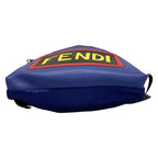 Fendi Backpack Vocabulary Rallye Blue Yellow Multi Leather — view 5