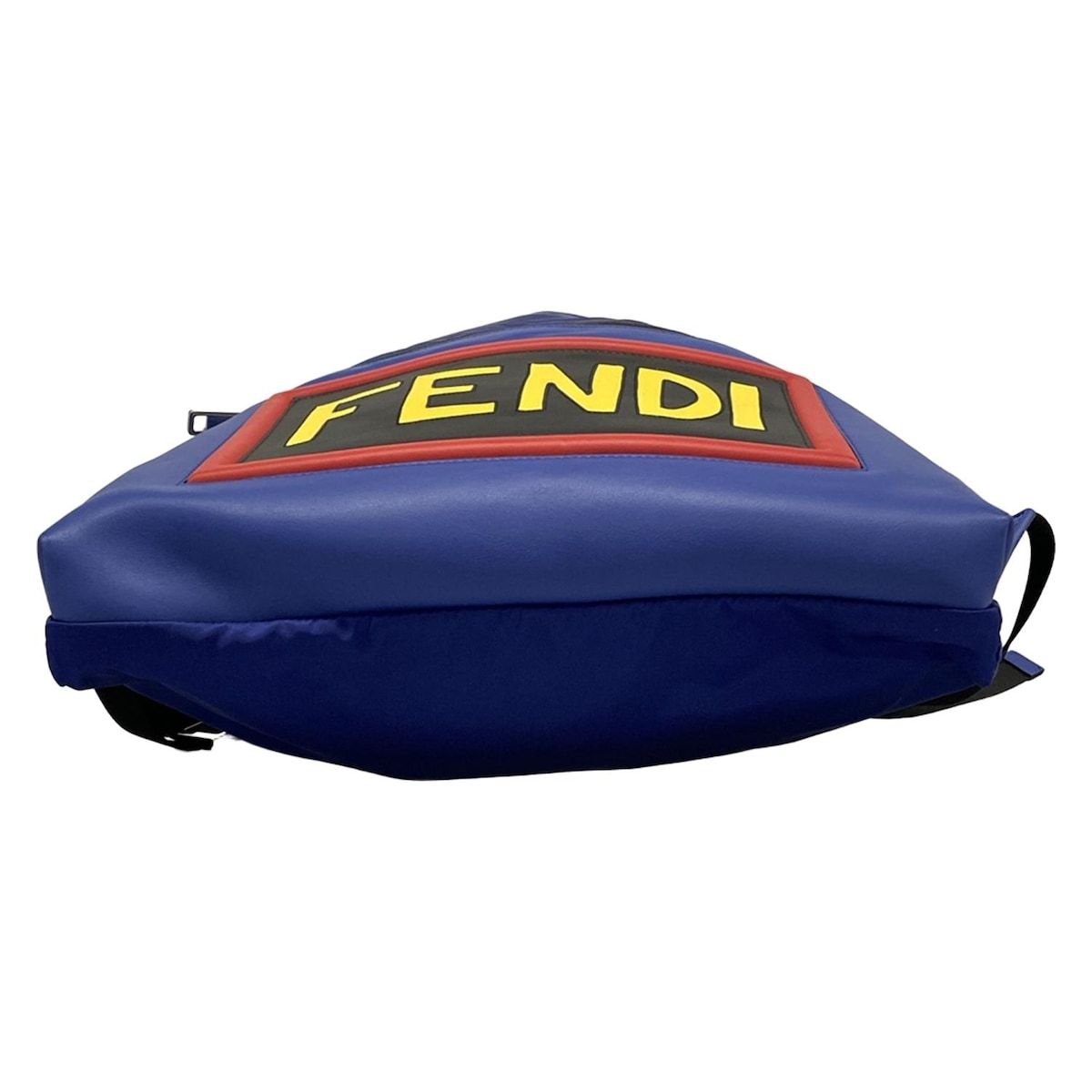 Fendi Backpack Vocabulary Rallye Blue Yellow Multi Leather — view 5