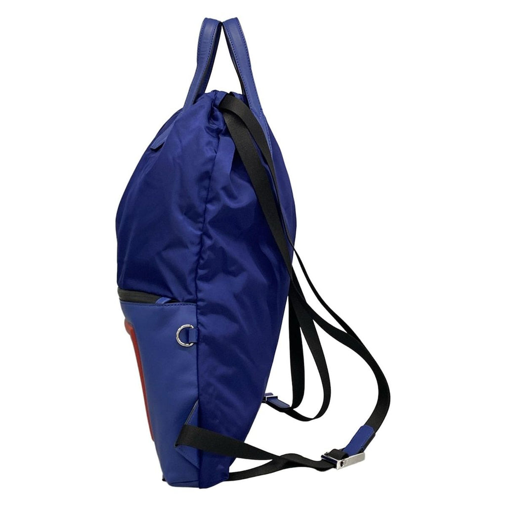 Fendi Backpack Vocabulary Rallye Blue Yellow Multi Leather — view 4