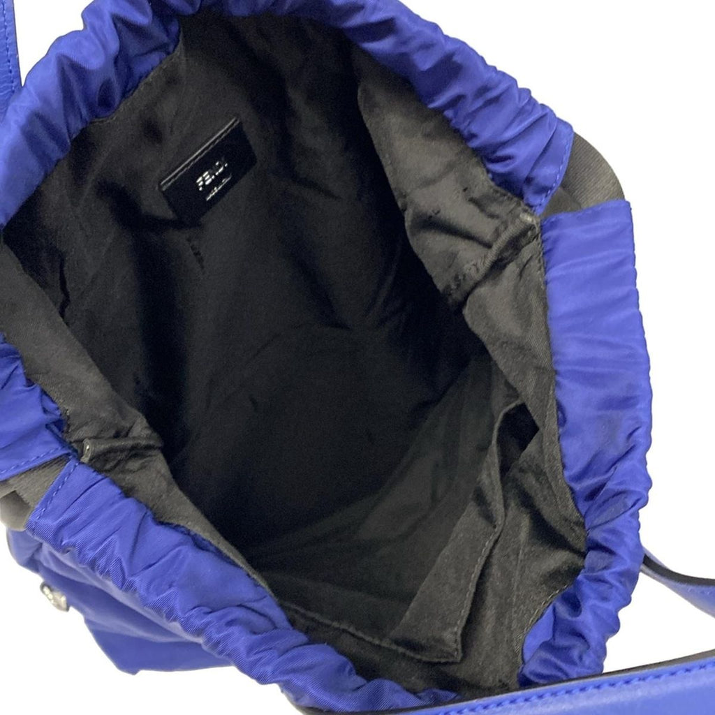 Fendi Backpack Vocabulary Rallye Blue Yellow Multi Leather — view 7