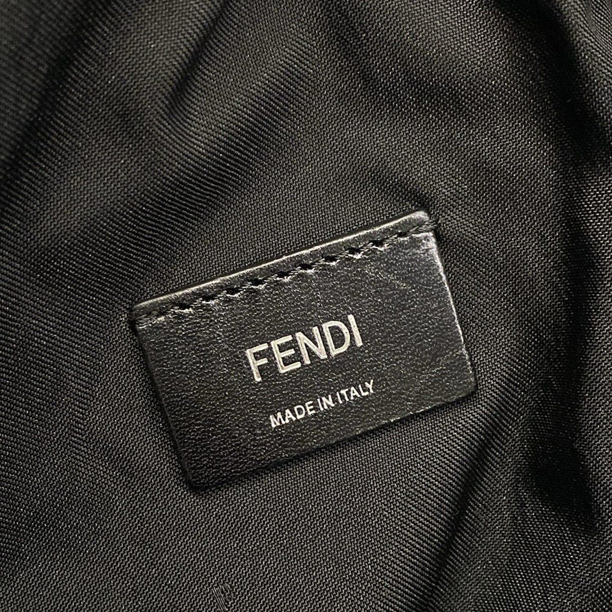 Fendi Backpack Vocabulary Rallye Blue Yellow Multi Leather — view 9