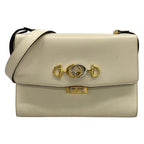 Gucci Shoulder Bag Zumi Ivory Leather