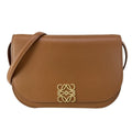Loewe Shoulder Bag Goya Accordion Clutch Brown Leather