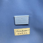 Gucci Tote Children's Blue Pink Multi Peter Rabbit Border — view 8