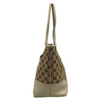 Gucci Tote GG Pattern Nu Britt Beige Da Brown Ivory Leather — view 4