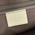 Gucci Tote GG Pattern Nu Britt Beige Da Brown Ivory Leather — view 8