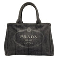 Prada Tote Canapa Dark Gray