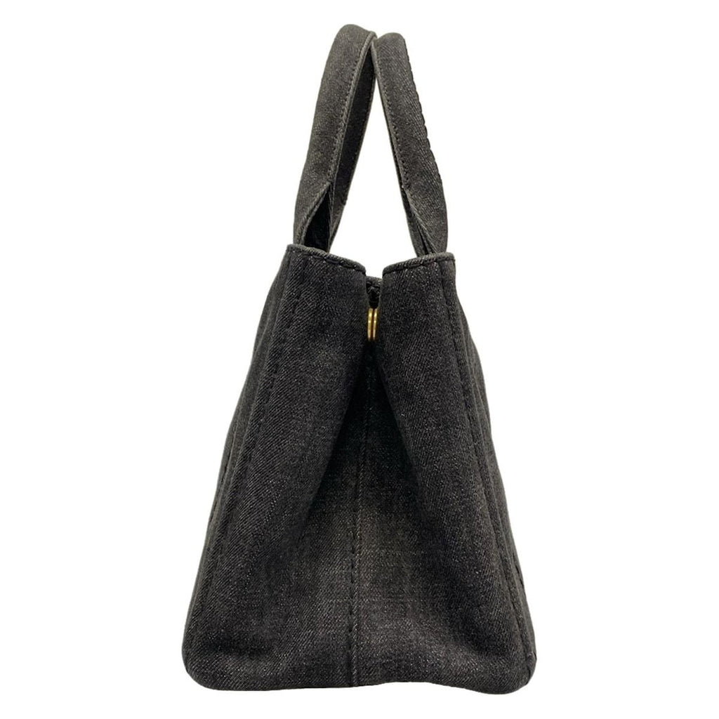 Prada Tote Canapa Dark Gray — view 4