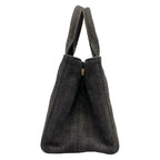 Prada Tote Canapa Dark Gray — view 4