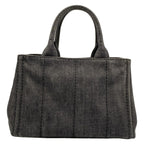 Prada Tote Canapa Dark Gray — view 3