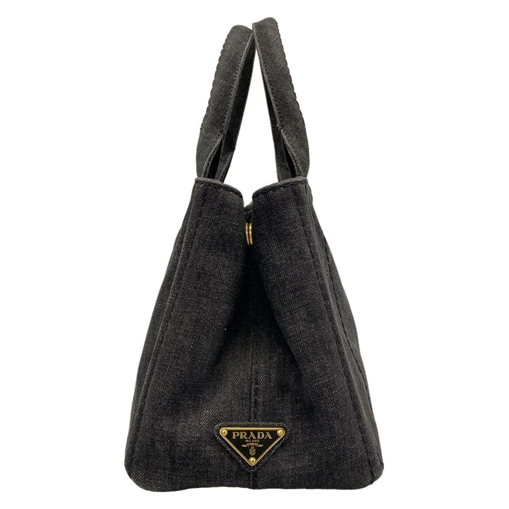 Prada Tote Canapa Dark Gray — view 2
