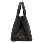 Prada Tote Canapa Dark Gray — view 2