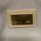 Fendi Tote Zucchino Pattern Ivory Beige Leather — view 8