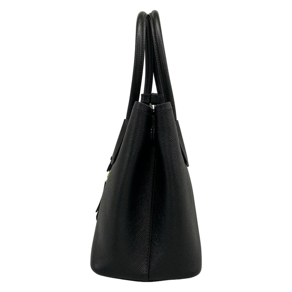 Prada Tote Double Small Black Leather — view 4