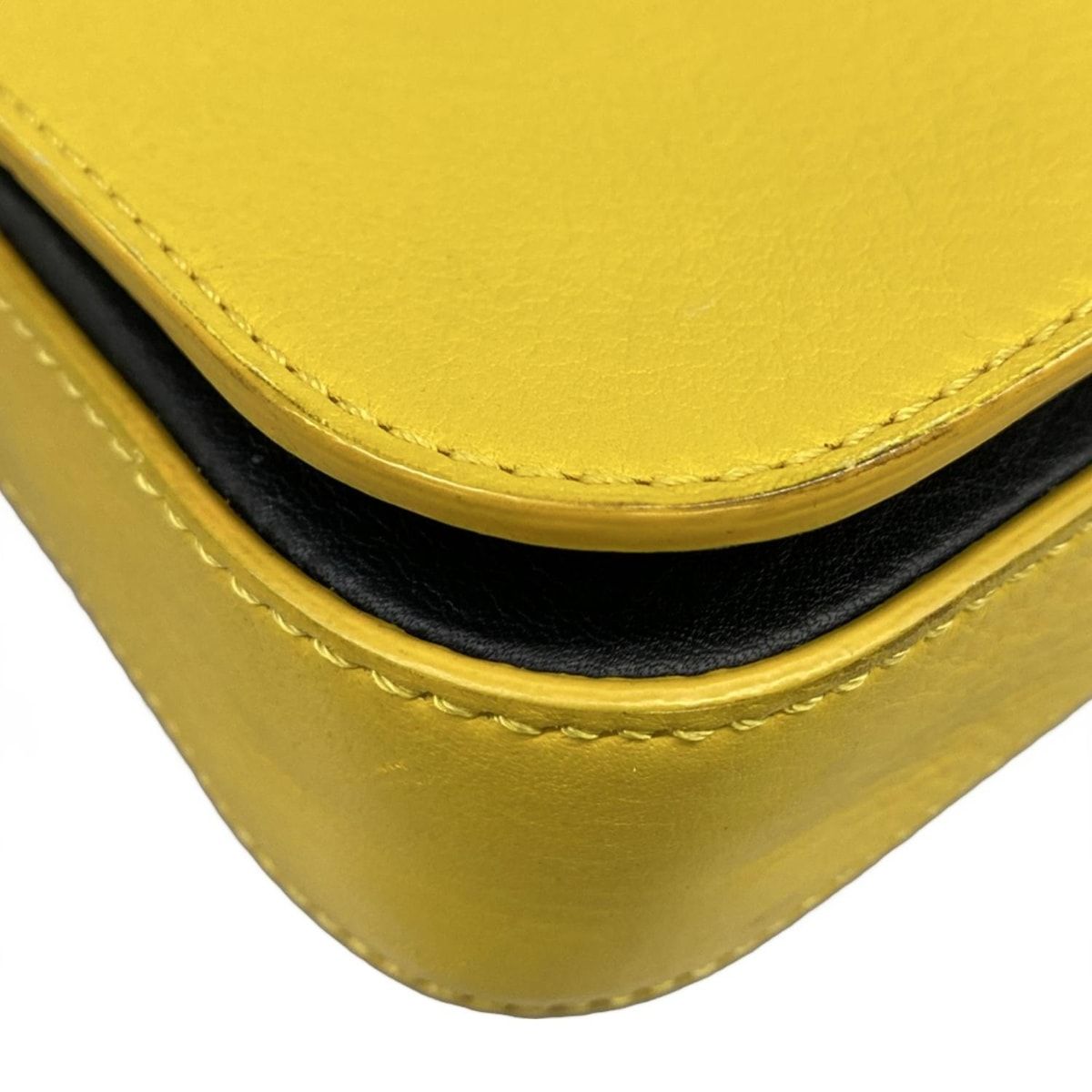 Fendi Shoulder Bag Tore Bucket Yellow Leather — view 6