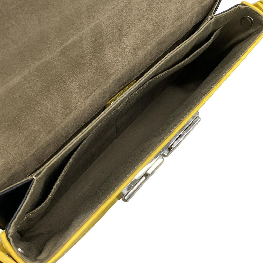 Fendi Shoulder Bag Tore Bucket Yellow Leather — view 7