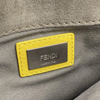 Fendi Shoulder Bag Tore Bucket Yellow Leather — view 8